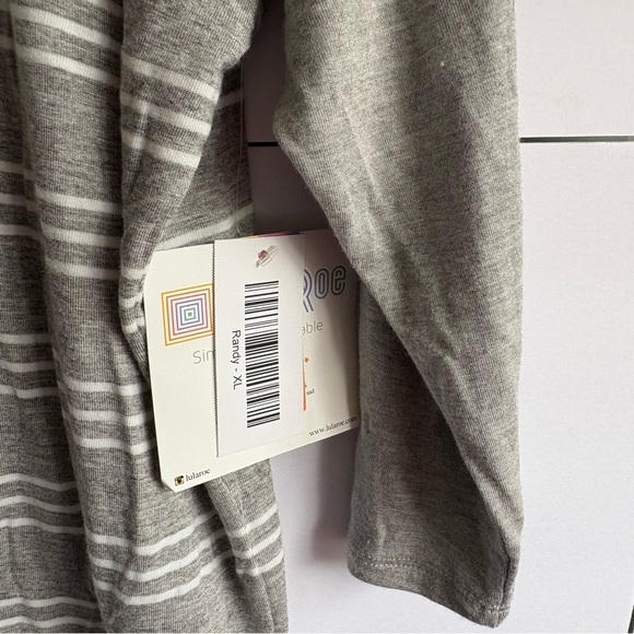 Gray Striped Randy XL NWT - Picture 5 of 7